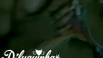 Fucking the young 18+ tattooed emo girl hard after carnival in public bathroom