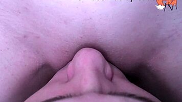 Eating Wet Pussy Until Juicy Orgasm on Hard Tongue