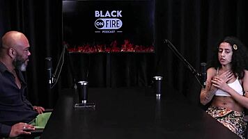 morena shows hairy pussy and ass after raw interview