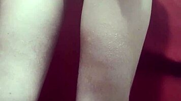 Hey, watch this shaved solo babe massage her big ass before assfucking her tight pussy