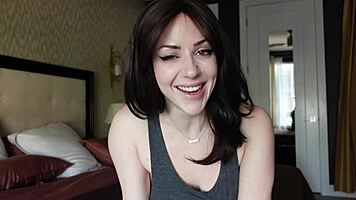 Hey, panty stealer, wanna suck on these tight natural tits now?