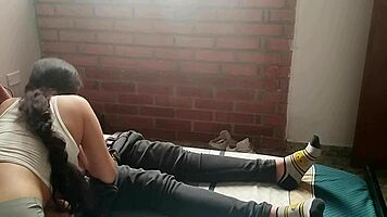 this horny young babe ripped her clothes and masturbated me with her wet dripping pussy in pov
