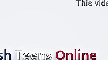 hey, this collared british 18 year old got slammed hard in the kitchen quickie!