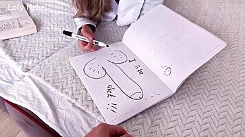 Creampie Stepsister for Stupidity in Oiled Fetish Session