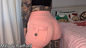 Big Tits Milf Tries Gym Tights in Bedroom