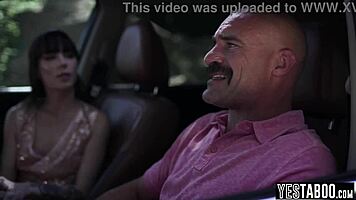 Stepfather Rough Fucks Stepson's Big Ass Gf Outdoors