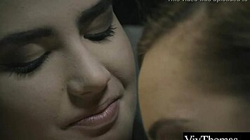 naomi bennett teases lover's breasts and spanks curvy ass
