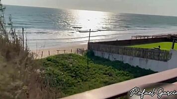 Brazilian beauty with tattoos takes facial after intense homemade session. Her gaping ass bends over early morning.