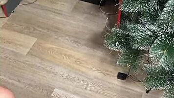 Step sister gives holes in Christmas costume 😏