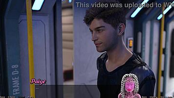 stranded in space with ebony milf for first kiss