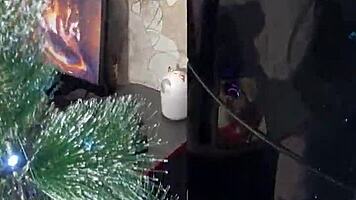 Step sister gives holes in Christmas costume 😏