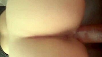 Baby Aurica bends over for huge cock in POV doggy!