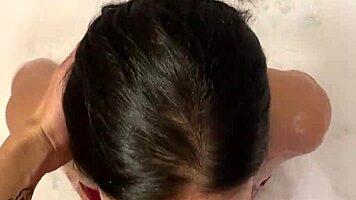 Intense deepthroat on jhefrichacon's massive hard cock