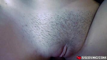 Peyton Robbie Deepthroats Stepbro's Monster Cock Blindfolded