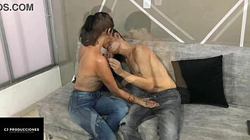 Yo, my stepsister let me strip her and bang her hard at home! 🔥