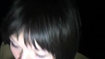 Look at this amateur ebony teen getting drilled