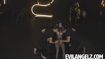 I'm loving Miku and Rin's naked dance with petite shaved blonde bodies