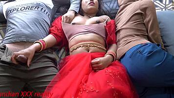 indian step mom fucks tight teen pussy quick