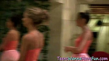 Lesbian ballerina indulges in oral play at a wild party. What's her next move?