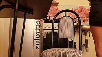 upskirt view of music alumna miranda in miniskirt outdoors. spying on her legs and pussy.