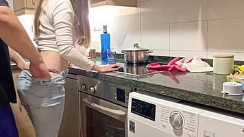 Blonde Maid in Tight Jeans Gets Me Hot and Fucked Hard