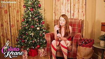 Teen Nurse Wants Your Cum for Christmas