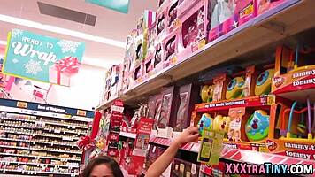 Petite teen gets cum dumped!