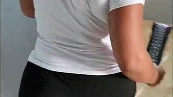 Hey, my step-nephew makes me suck deepthroat like a whore while my husband's away, licking my big ass and rimming me hard.