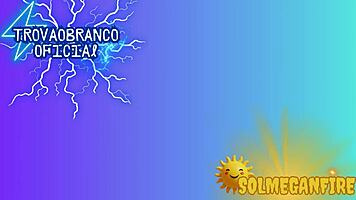 Humiliation unfolds as huge dick overshadows small one on Megan Fire's tits.