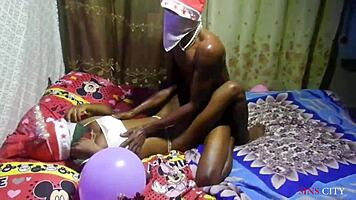 I Presented My Pussy As A Christmas Gift To Surprise My Ex Boyfriend He Fucked Me Real Hard