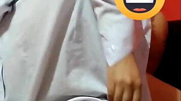 Schoolgirl rides teacher in homemade video, breaking her tight ass in uniform 😏