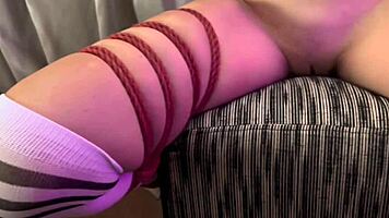 tattooed redhead's naughty punishment with deepthroat blowjob
