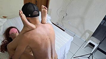 hey, novinha got so turned on during that massage session