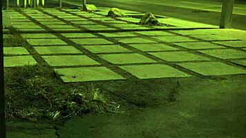 Stranded teen 18+ amateur ROUGH FUCKED outdoors