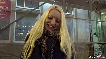 sexy blonde skinny ass bitch enjoyed hard anal fuck fest with deepthroat