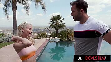 Hot Blonde Teen Emma Rosie Takes Handyman's Cock Deep