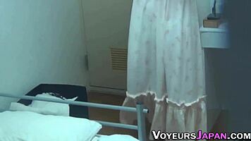 Asian teen toying muff on hidden cam!