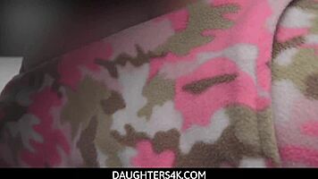 Hot teen 18+ Sadie Black tempts stepdad with assless pajamas POV