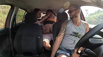 Ted Scores Hot Ride with Mari, Chell, and Candy Debby!