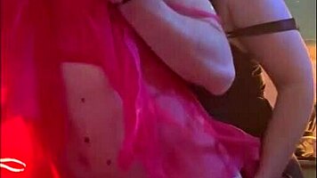 does trans girlfriend fuck sexy neighbor's mouth with anal masturbation?