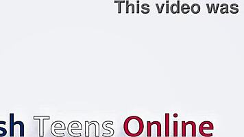 Teen Student Experiments with a Wild Fucking Machine in Close-Up Action