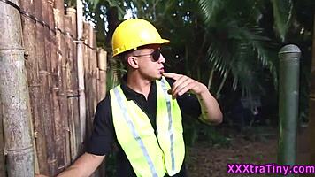 Petite Booty Teen With Small Tits Railed By Monster Cock Outdoors!