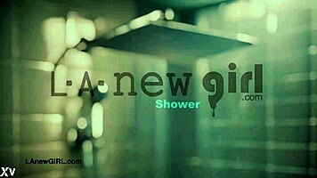 Aspiring teen model prepares for casting shower