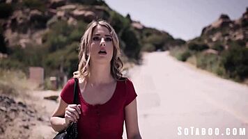 Bipolar Hitchhiker Kirsten Scott Sucks Big Cock Deep