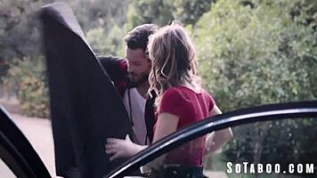 Bipolar Hitchhiker Kirsten Scott Sucks Big Cock Deep