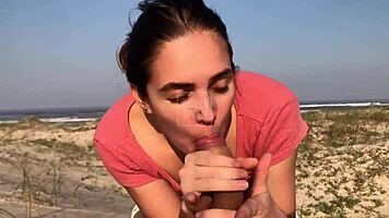 Amateur Couple Fucks on Beach Sand