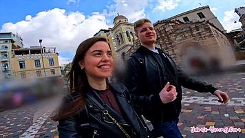 hey, watch this pov blowjob with a brunette petite in athens shower, big monster cock action 😏💦