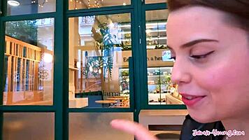 hey, watch this pov blowjob with a brunette petite in athens shower, big monster cock action 😏💦