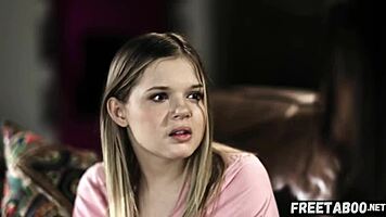 In this full movie a mature MILF seduces curious blonde teen with juicy pussy leading to licking fingering