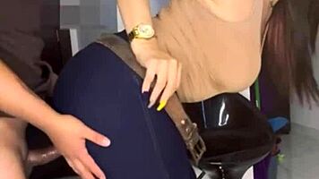 Come in, I've got the house to myself, the mature Colombian milf says to her son's best friend.